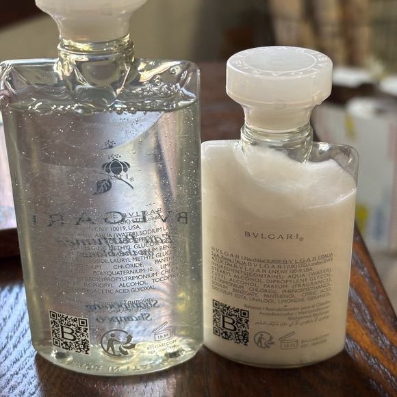 BVLGARI Eau Parfumée au thé blanc Shampoo & Conditioner Travel Size Set NEW - Picture 2 of 3
